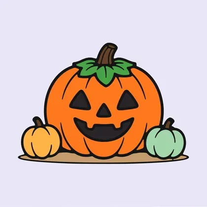 Halloween Pumpkin color by number page