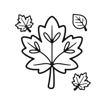Autumn Leaf coloring page