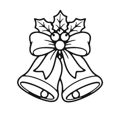 Festive Holiday Jingle Bells coloring page