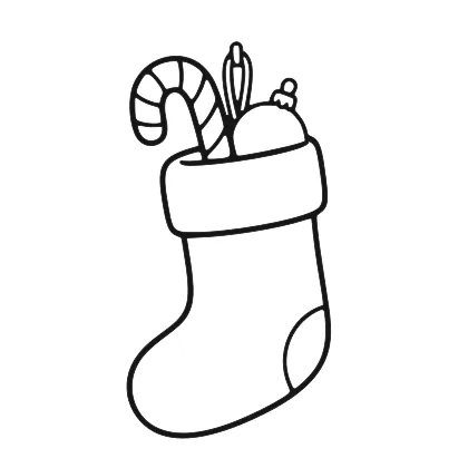 Christmas Stocking coloring page