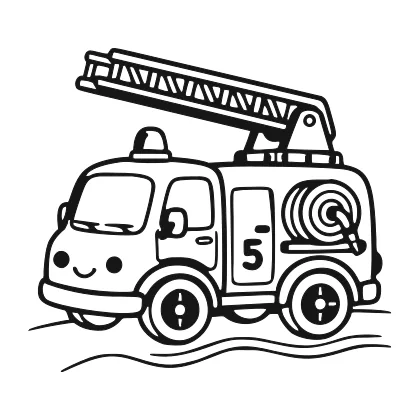 Fire Truck coloring page