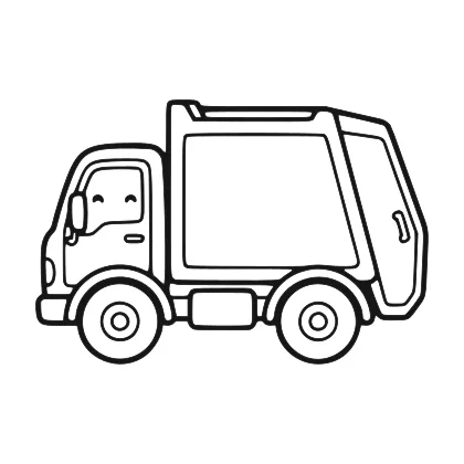 Garbage Truck coloring page