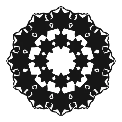 Geometric Star Mandala coloring page