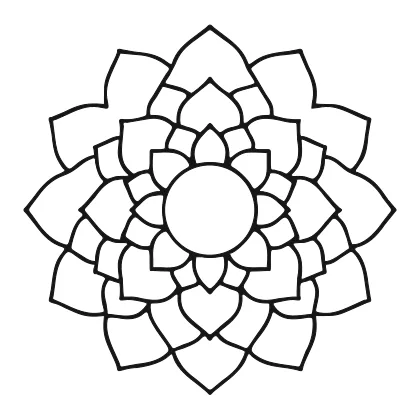 Lotus Mandala coloring page