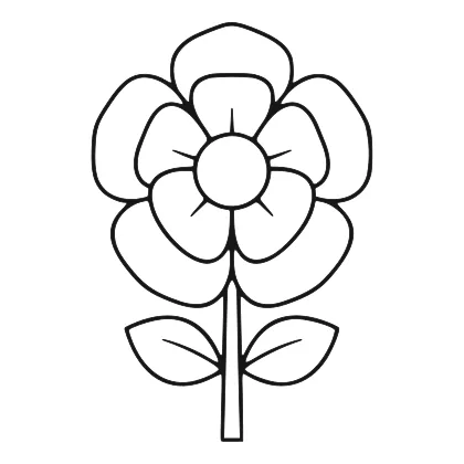 Rose Blossom coloring page