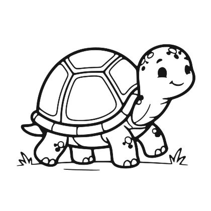 Turtle coloring page